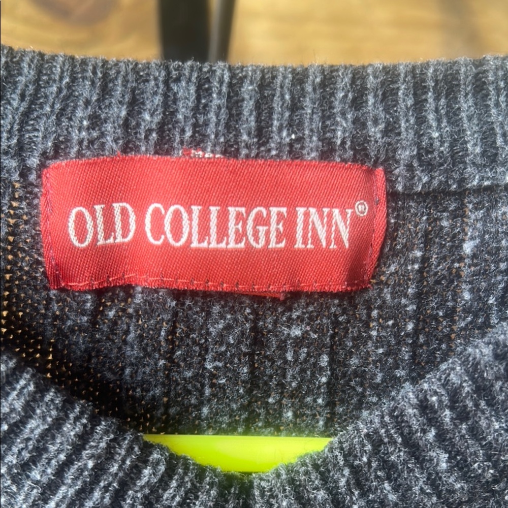 Gray Ribbed Men's Sweater - Picture 2 of 5